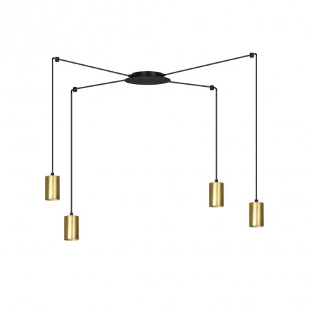 Lámpara colgante Finder Oro (4 luces)