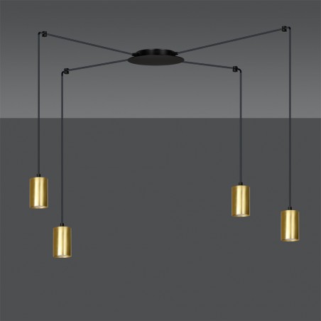 Pendant Lamp Finder Gold (4 lights)