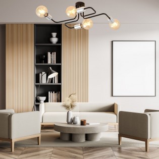 Ceiling Flush Light Vender Silver (4 lights)