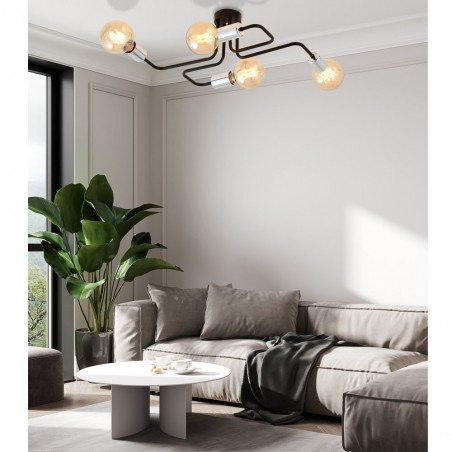 Ceiling Flush Light Vender Silver (4 lights)