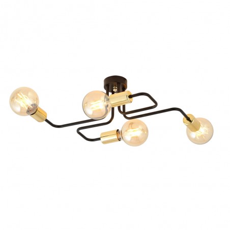 Ceiling Flush Light Vender Gold (4 lights)