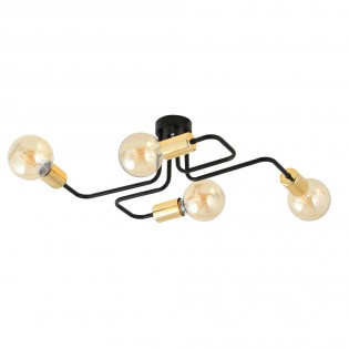 Ceiling Flush Light Vender Gold (4 lights)