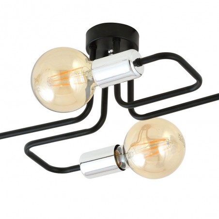 Plafón de techo Vender Plata (4 luces)