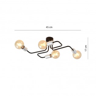 Plafón de techo Vender Oro (4 luces)