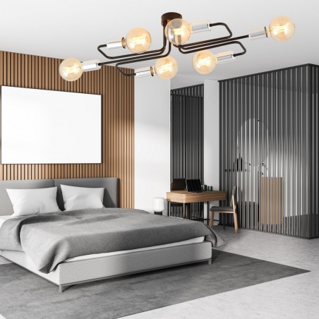 Ceiling Flush Light Vender Silver (6 lights)