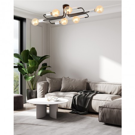 Ceiling Flush Light Vender Silver (6 lights)
