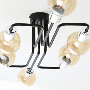 Ceiling Flush Light Vender Silver (6 lights)