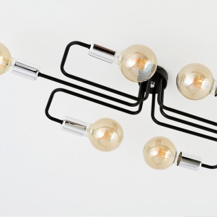 Ceiling Flush Light Vender Silver (6 lights)