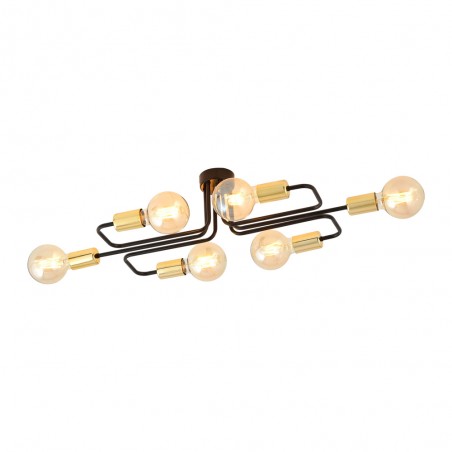 Plafón de techo Vender Oro (6 luces)