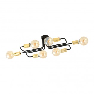 Plafón de techo Vender Oro (6 luces)