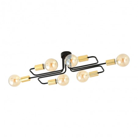 Ceiling Flush Light Vender Gold (6 lights)