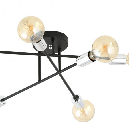 Plafón de techo Vender Plata II (6 luces)