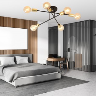 Ceiling Flush Light Vender Gold II (6 lights)