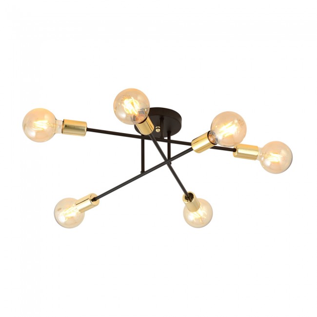 Ceiling Flush Light Vender Gold II (6 lights)