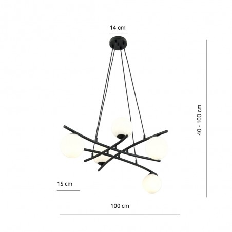 Pendant Lamp Lotra Opal (5 lights)