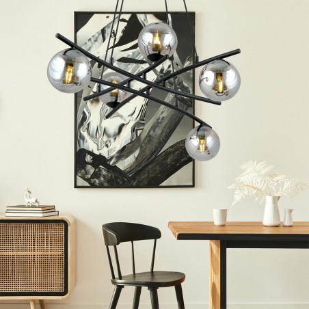 Pendant Lamp Lotra Graphite (5 lights)