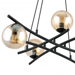 Lámpara colgante Lotra Ámbar (5 luces)