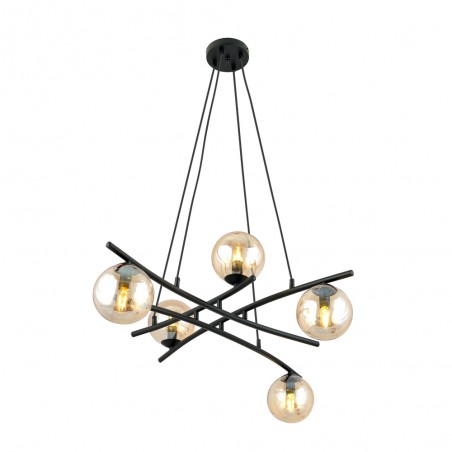 Lámpara colgante Lotra Ámbar (5 luces)