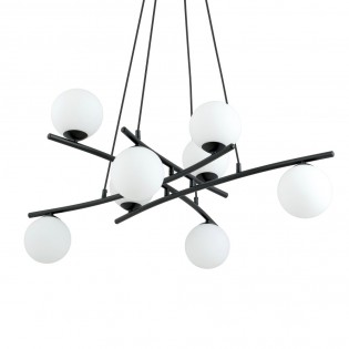 Lámpara colgante Lotra Opal (8 luces)