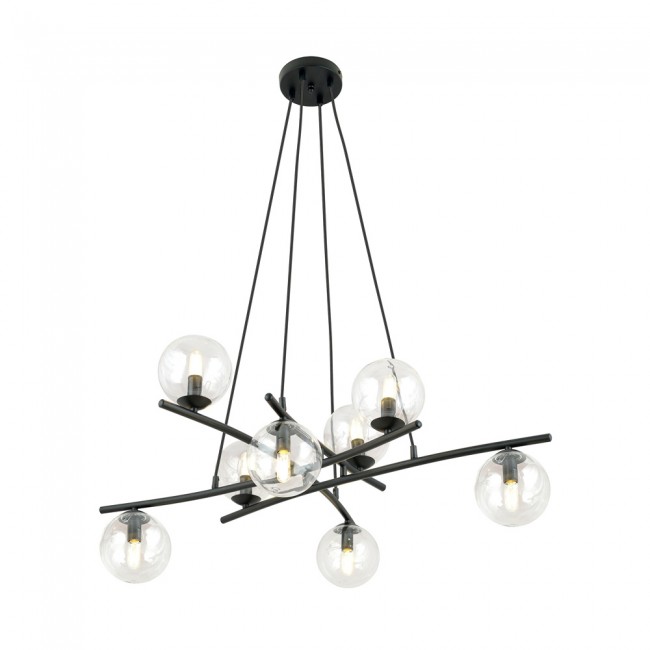 Lámpara colgante Lotra Transparente (8 luces)