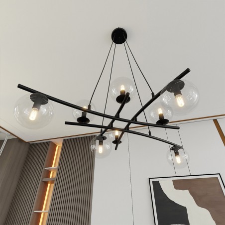 Pendant Lamp Lotra Transparent (8 lights)