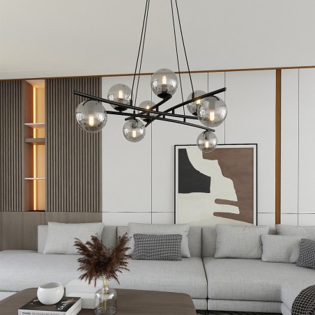Pendant Lamp Lotra Graphite (8 lights)