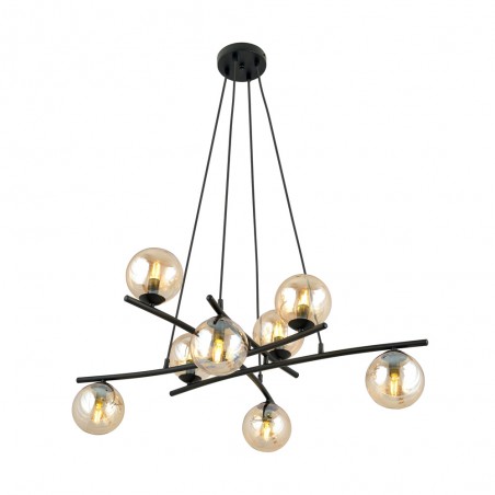 Lámpara colgante Lotra Ámbar (8 luces)