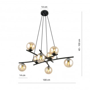 Pendant Lamp Lotra Amber (8 lights)