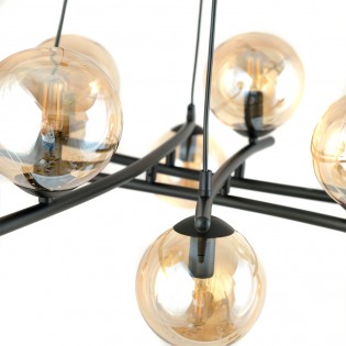 Lámpara colgante Lotra Ámbar (8 luces)