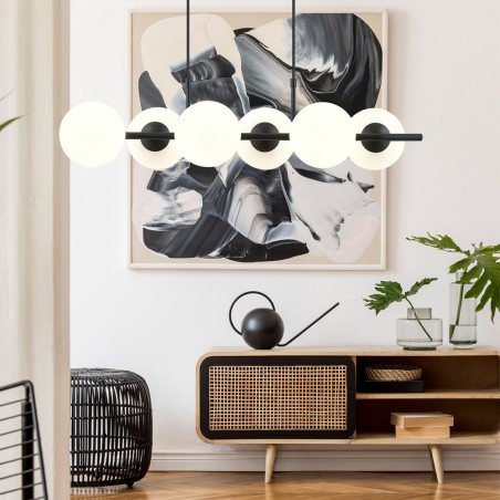 Lámpara colgante Armaro Opal (6 luces)
