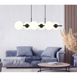 Lámpara colgante Armaro Opal (6 luces)