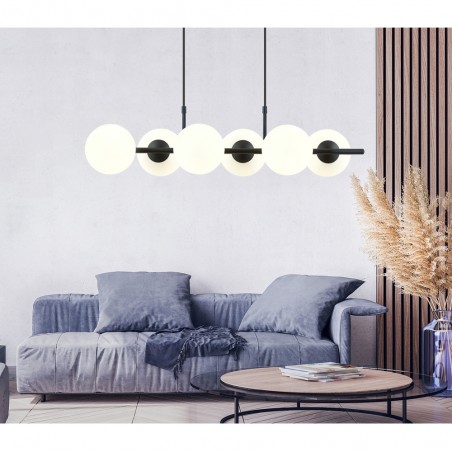 Lámpara colgante Armaro Opal (6 luces)