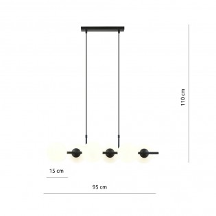 Lámpara colgante Armaro Opal (6 luces)