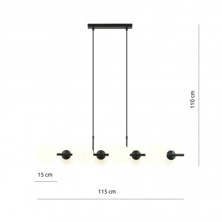 Pendant Lamp Armaro Opal (8 lights)