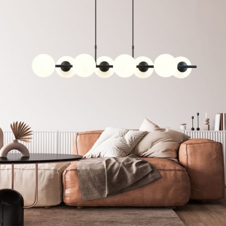 Lámpara colgante Armaro Opal (8 luces)