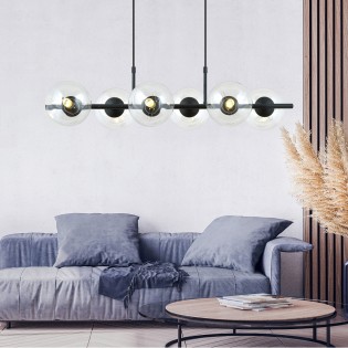 Lámpara colgante Armaro Transparente (6 luces)
