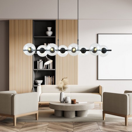 Lámpara colgante Armaro Transparente (8 luces)
