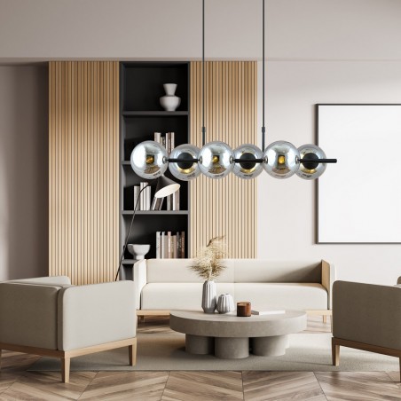 Pendant Lamp Armaro Graphite (6 lights)
