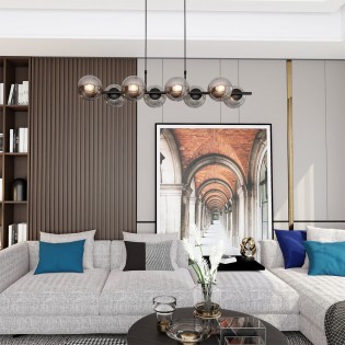 Pendant Lamp Armaro Graphite (8 lights)