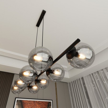 Pendant Lamp Armaro Graphite (8 lights)