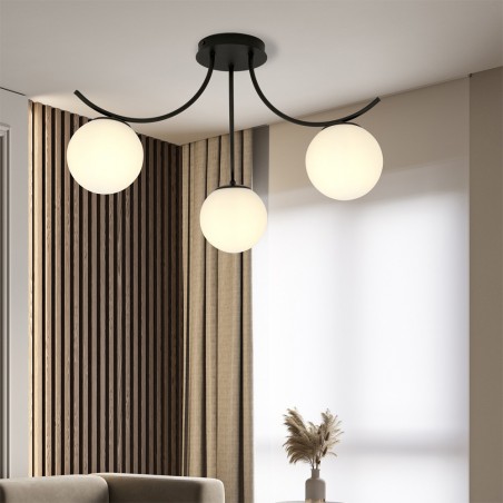 Ceiling Lamp Barino Opal (3 lights)