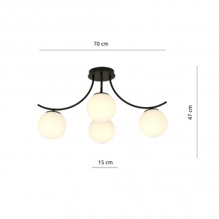 Ceiling Lamp Barino Opal (4 lights)