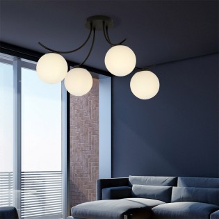 Ceiling Lamp Barino Opal (4 lights)