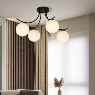 Ceiling Lamp Barino Opal (4 lights)