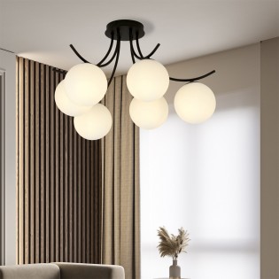 Plafón de techo Barino Opal (6 luces)
