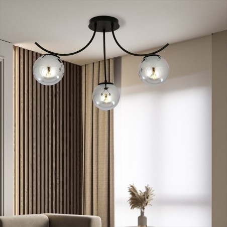 Ceiling Lamp Barino Graphite (3 lights)