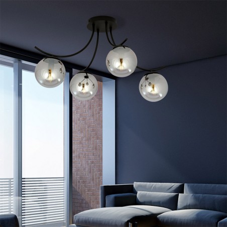 Ceiling Lamp Barino Graphite (4 lights)