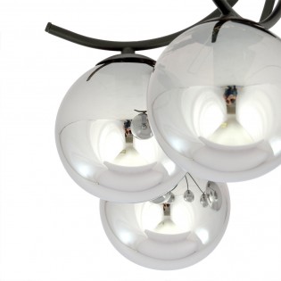 Plafón de techo Barino Grafito (6 luces)