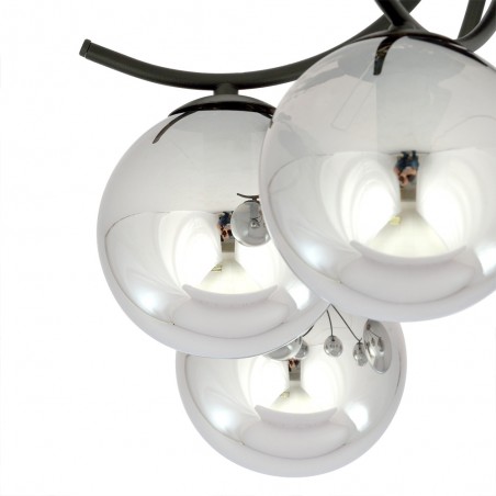 Plafón de techo Barino Grafito (6 luces)