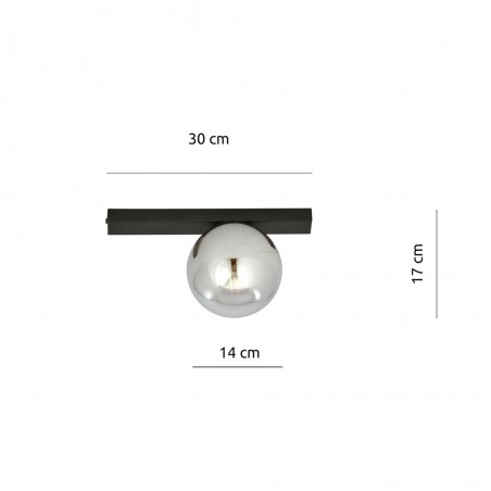 Ceiling Flush Light Enca Graphite